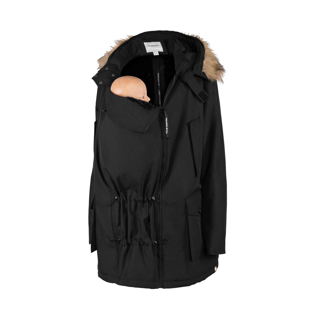 BANDICOOT - Der Trage-Parka für Väter - schwarz