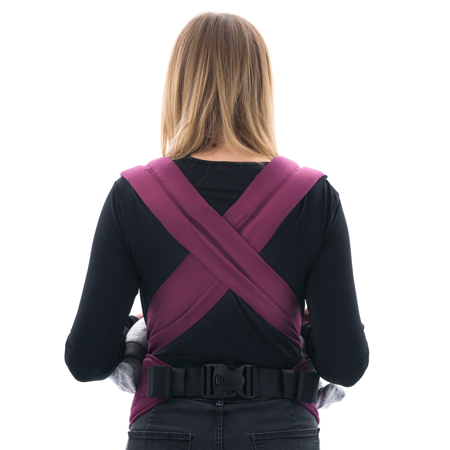 FlowClick - Half-Buckle Porte-bébé - Chevron - baie