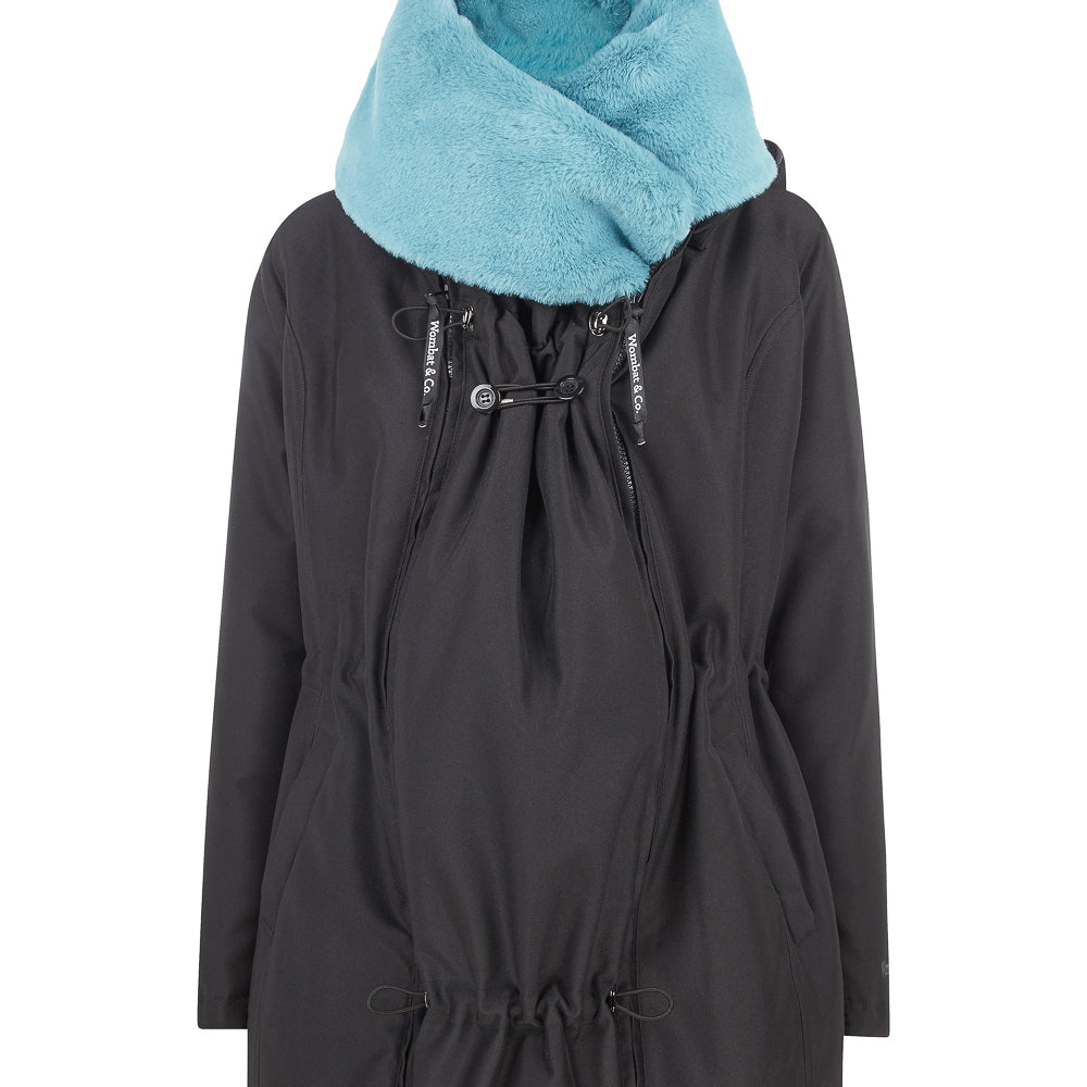 WALLABY 2.0 - Schwangerschafts- und Babytrage-Jacke - schwarz-blau