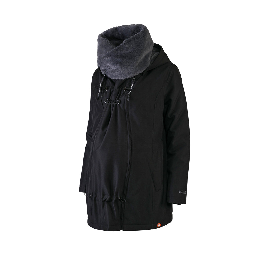 WALLABY 2.0 - chaqueta para porteo y embarazo - negro-gris