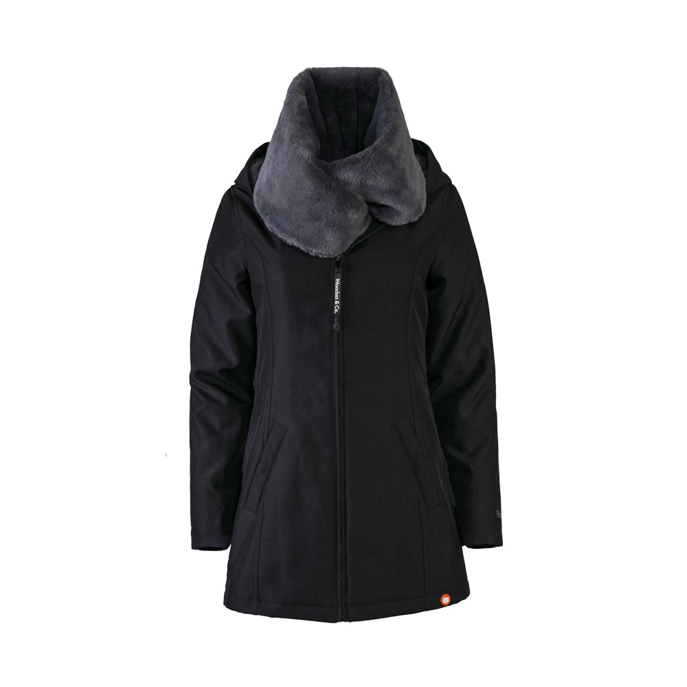 WALLABY 2.0 - chaqueta para porteo y embarazo - negro-gris