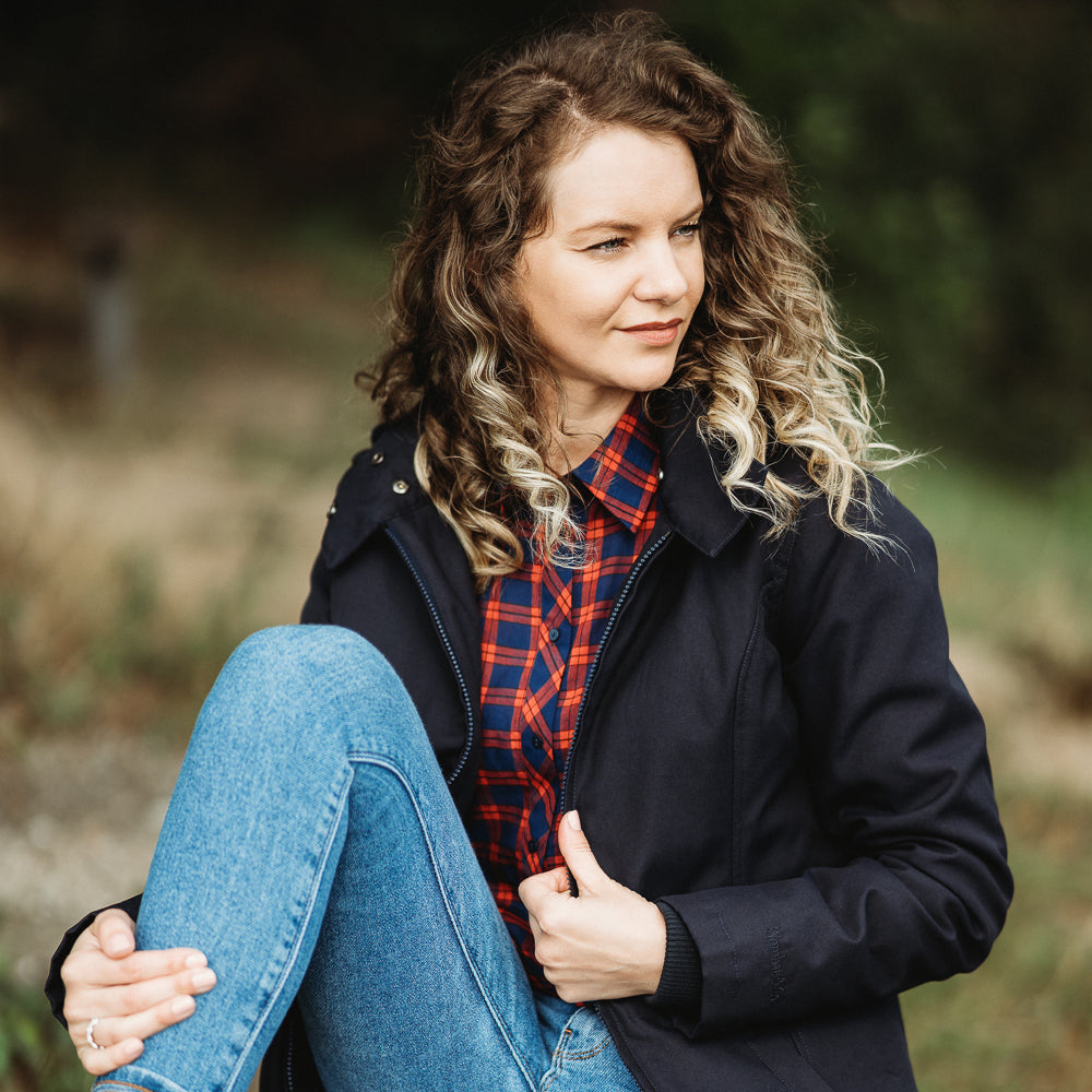 WALLABY 2.0 - Schwangerschafts- und Babytrage-Jacke Blau/Blau