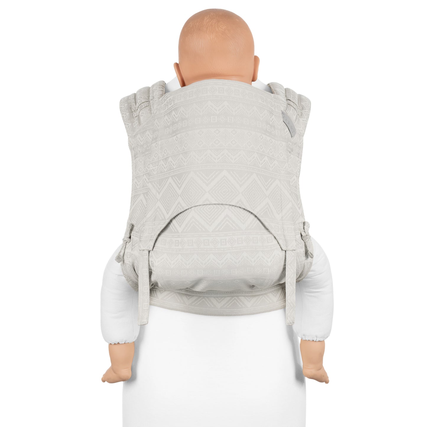 FlyClick - Half-Buckle Tragehilfe - Cubic Lines - pale grey