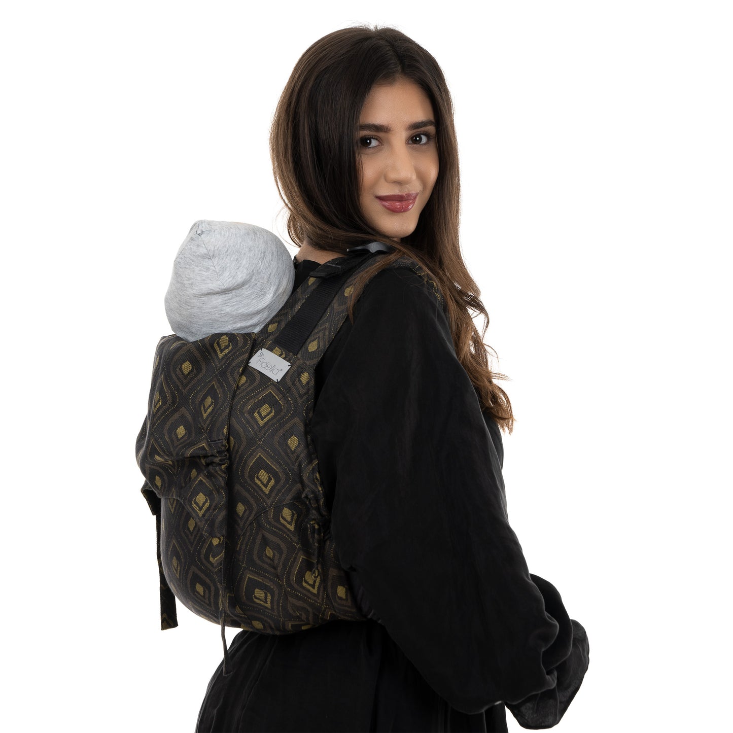 Onbuhimo - Back Carrier - Toddler - Peacock - midnight gold