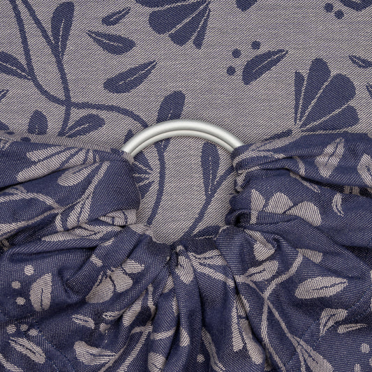 Ring Sling - Floral Touch - eclipse blau
