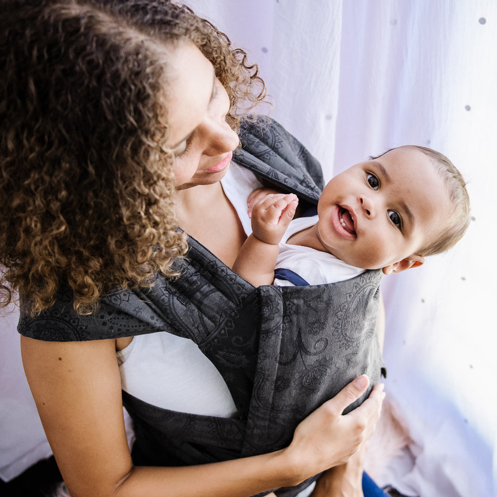 Fly Tai - Mei Tai Baby Carrier - Persian Paisley - anthracite