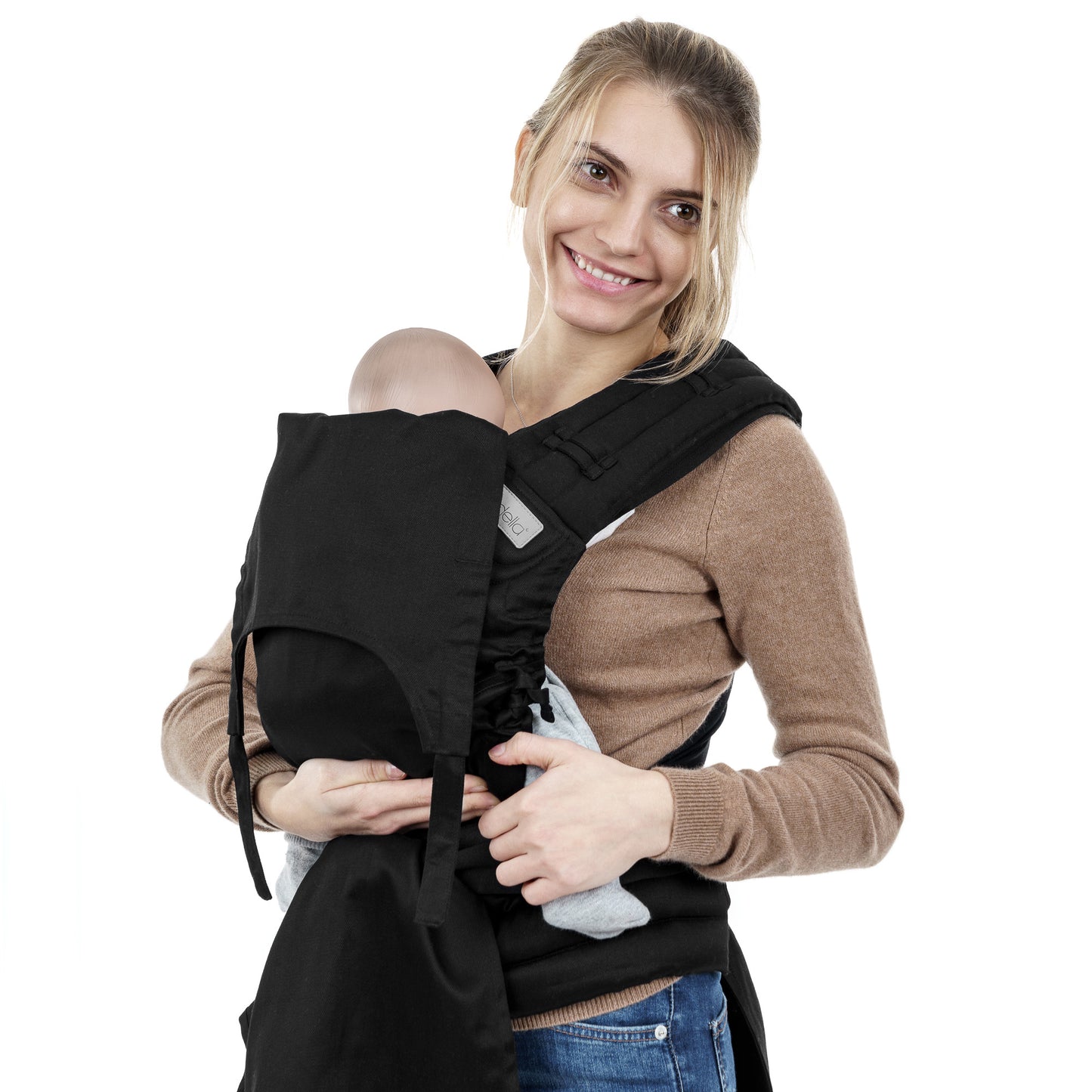 Fly Tai - Mei Tai Baby Carrier - Chevron - black