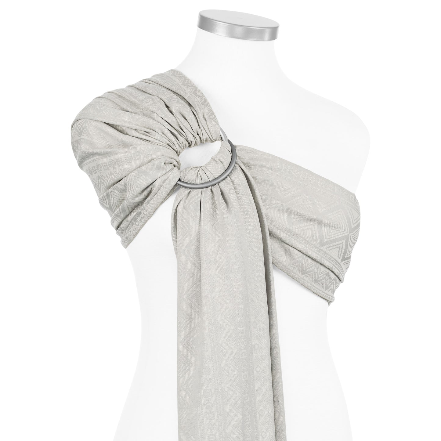 Ring Sling - Cubic Lines - pale grey