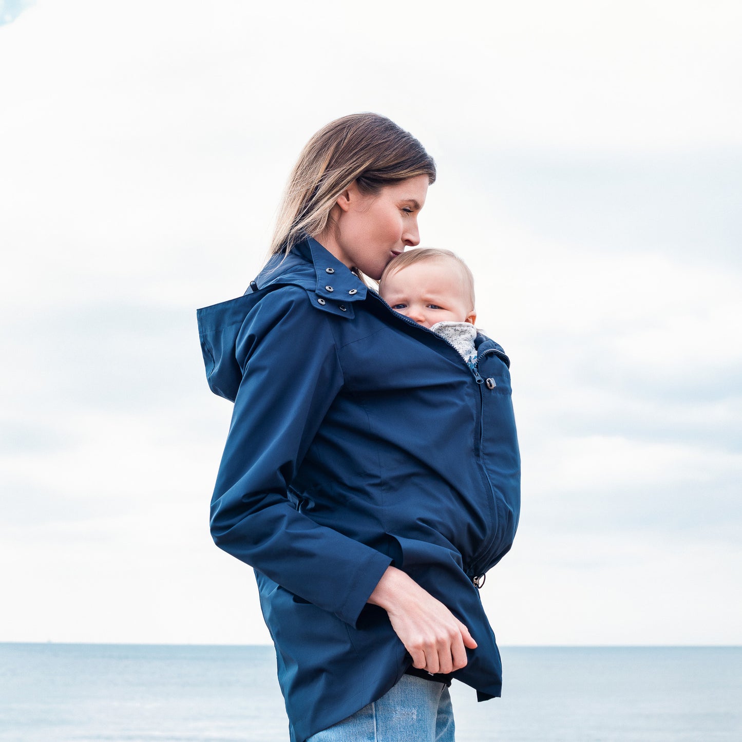 NUMBAT GO - pregnancy and baby wearing jacket - navy blue