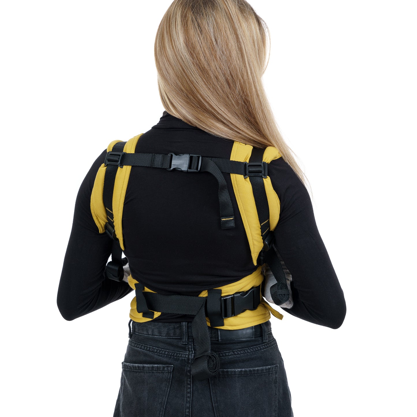 Fusion - Marsupio ergonomico - Chevron - giallo senape