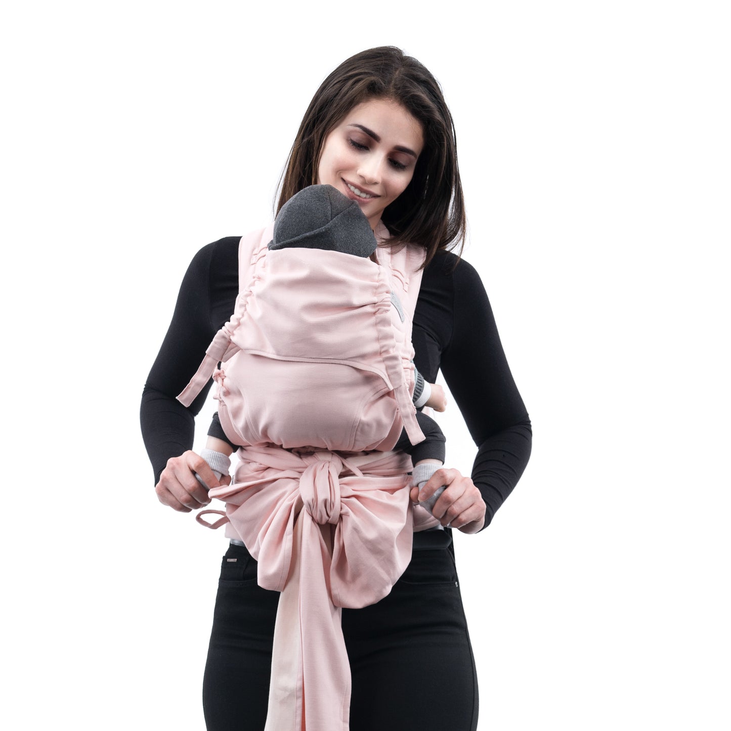 FlyClick - Halfbuckle Baby Carrier - Chevron - rosé