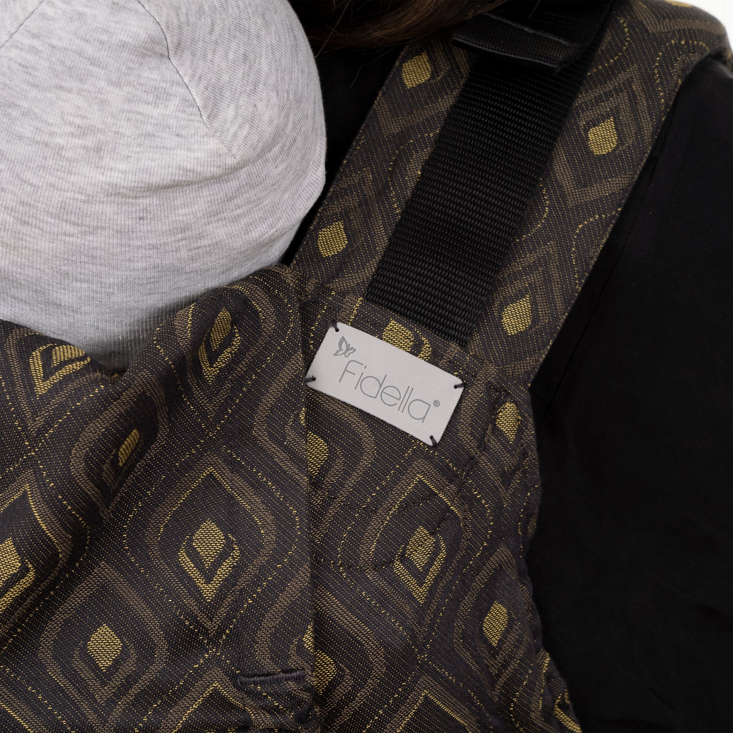 Onbuhimo - Back Carrier - Toddler - Peacock - midnight gold