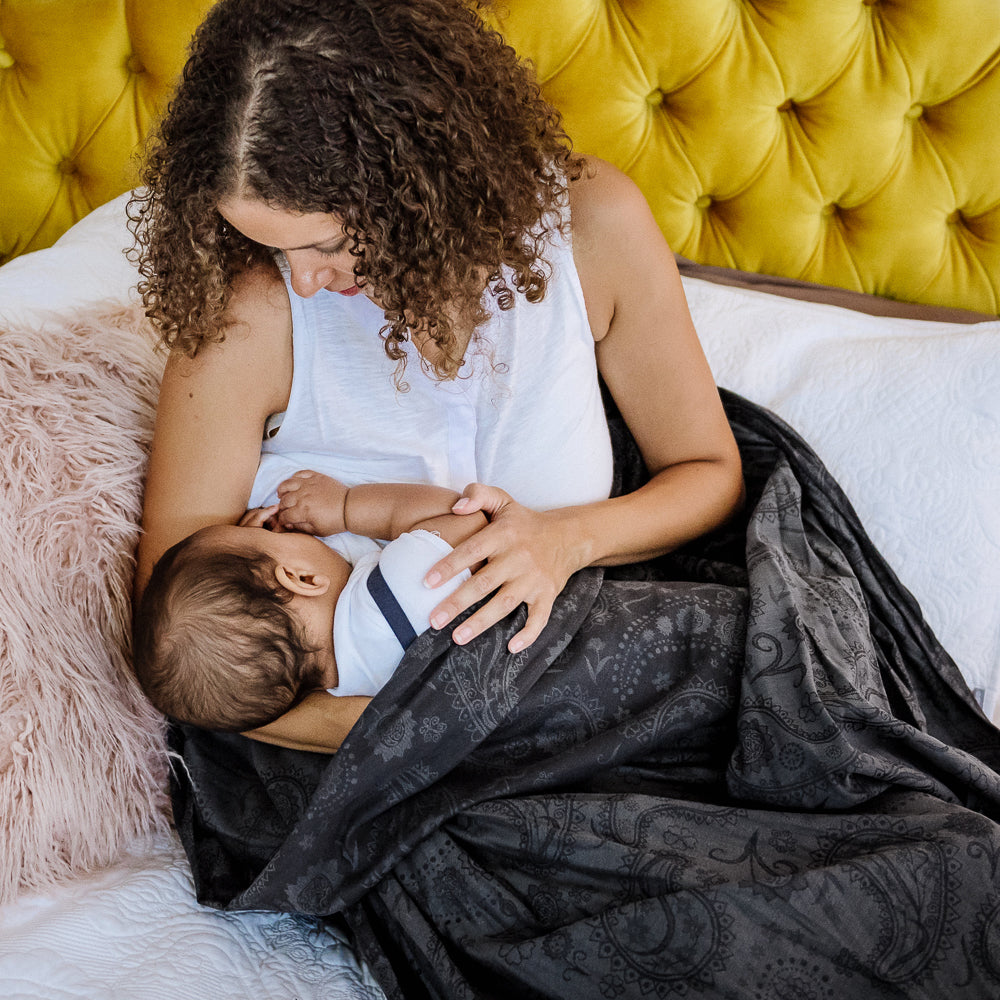 Immagine dell'umore di Baby wraps Design Persian Paisley – anthracite