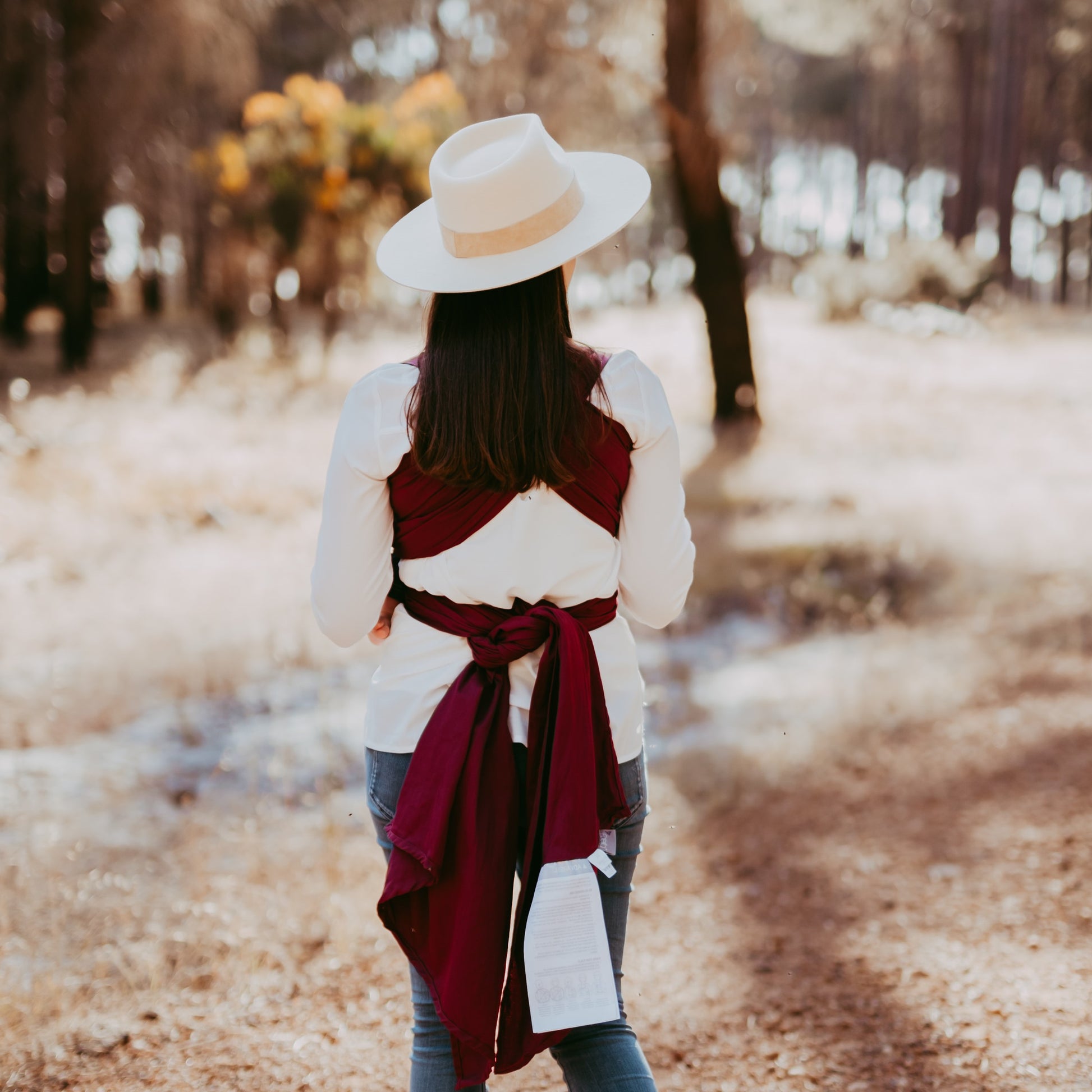 Vue arrière de Sale Design Chevron – berry