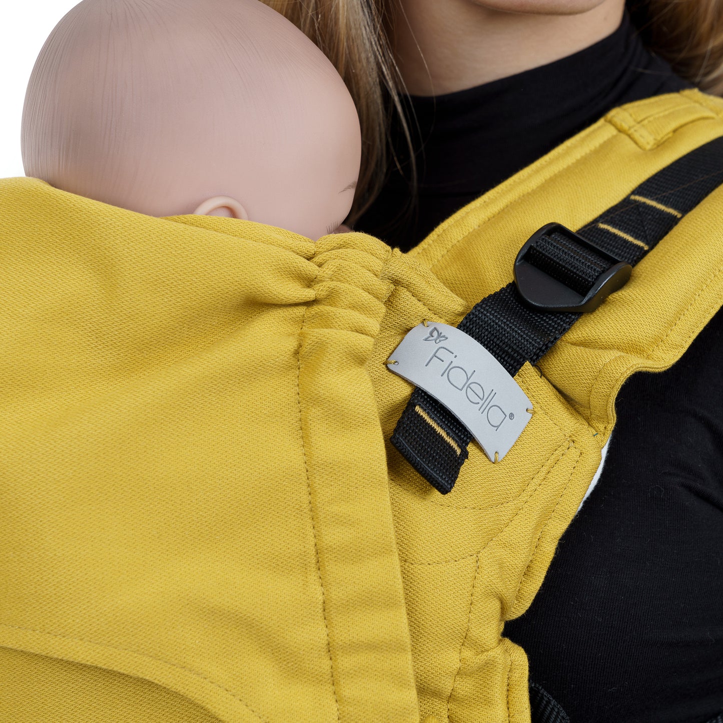 Fusion - Marsupio ergonomico - Chevron - giallo senape
