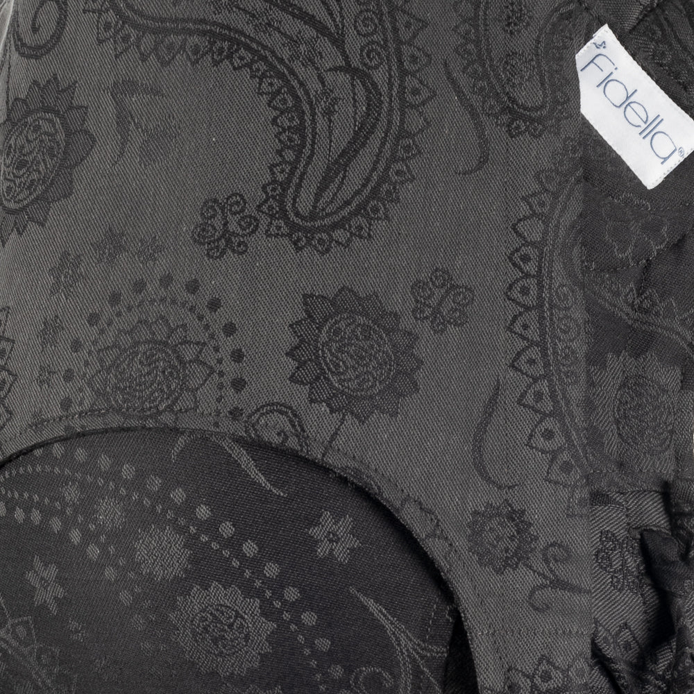 Detail: FlyClick Halbschnallen Babytrage Design Persian Paisley – anthracite