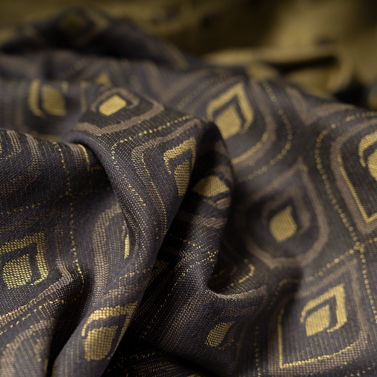 Baby Wrap - Peacock - midnight gold