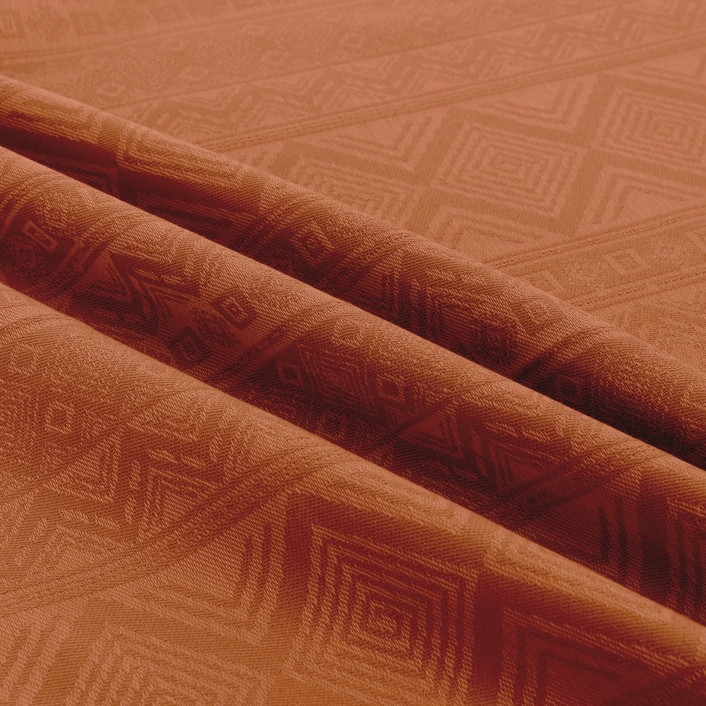 Écharpe de portage - Cubic Lines - rouge rouille