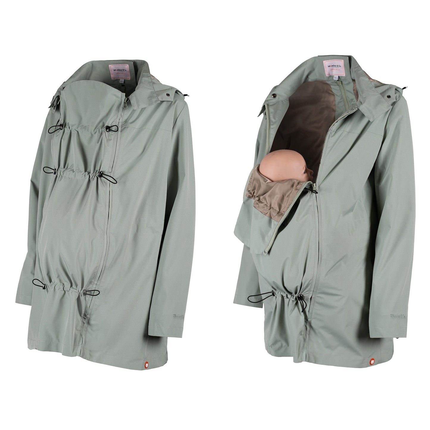 NUMBAT GO - pregnancy and baby wearing jacket - mint