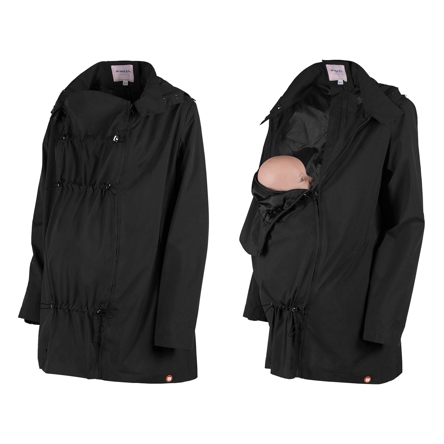 NUMBAT GO - pregnancy and baby wearing jacket - black