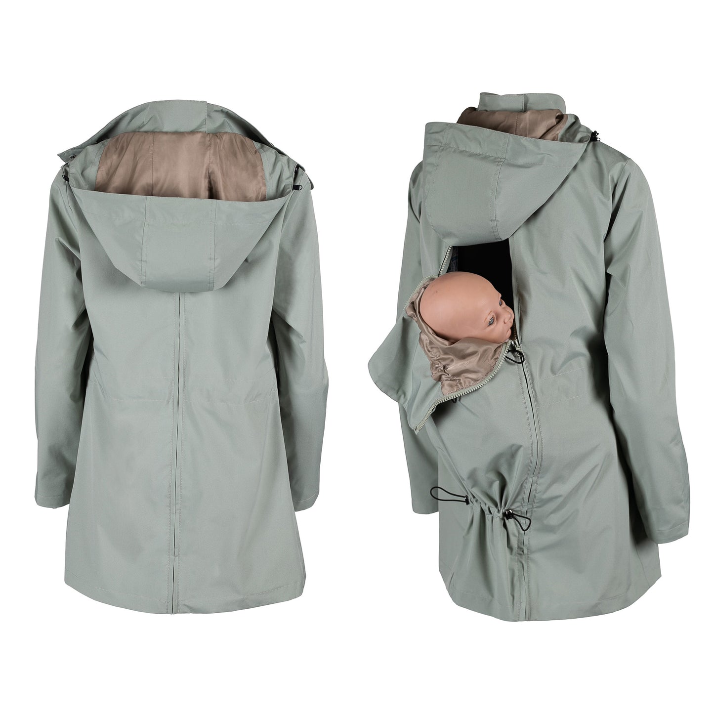 NUMBAT GO - pregnancy and baby wearing jacket - mint