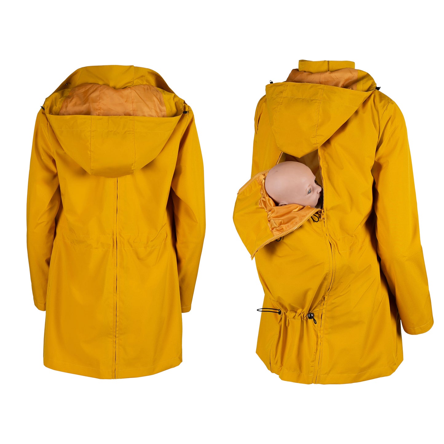 NUMBAT GO - pregnancy and baby wearing jacket - mustard