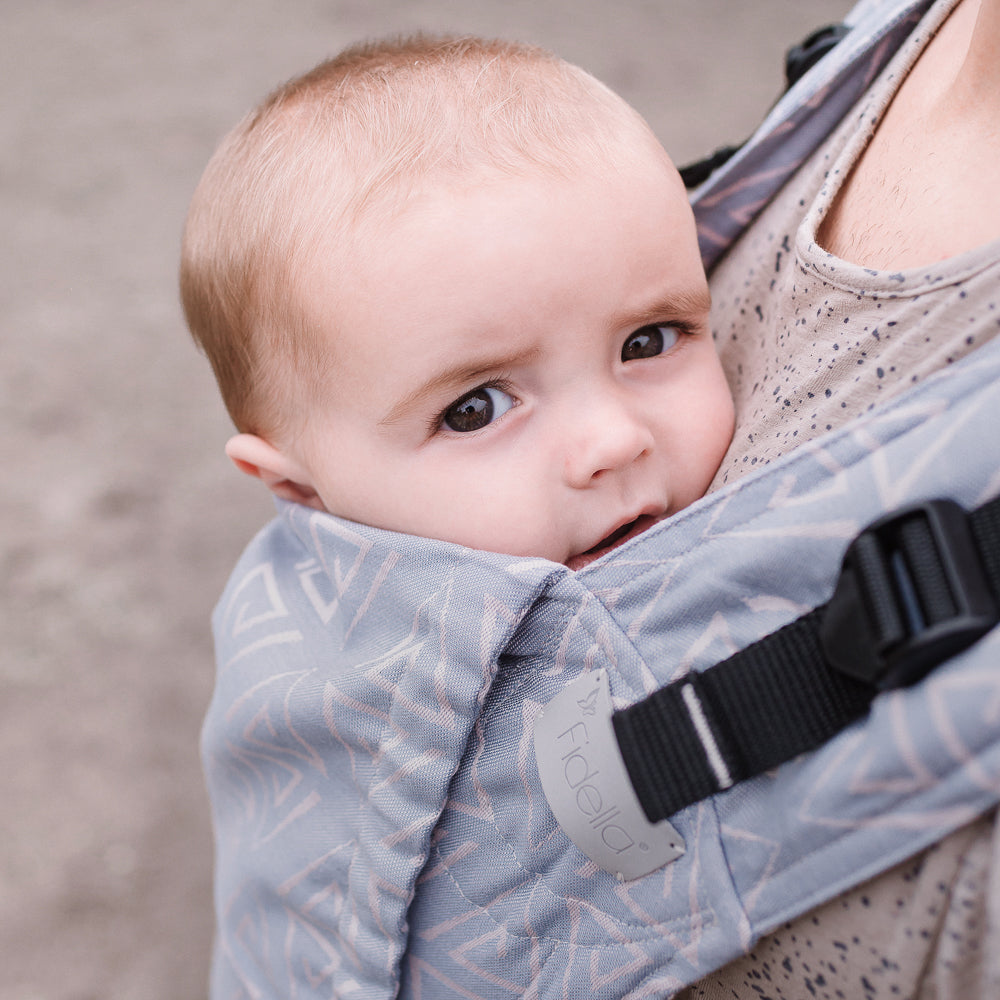 Fusion - Fullbuckle Baby Carrier - Paperclips - ash blue