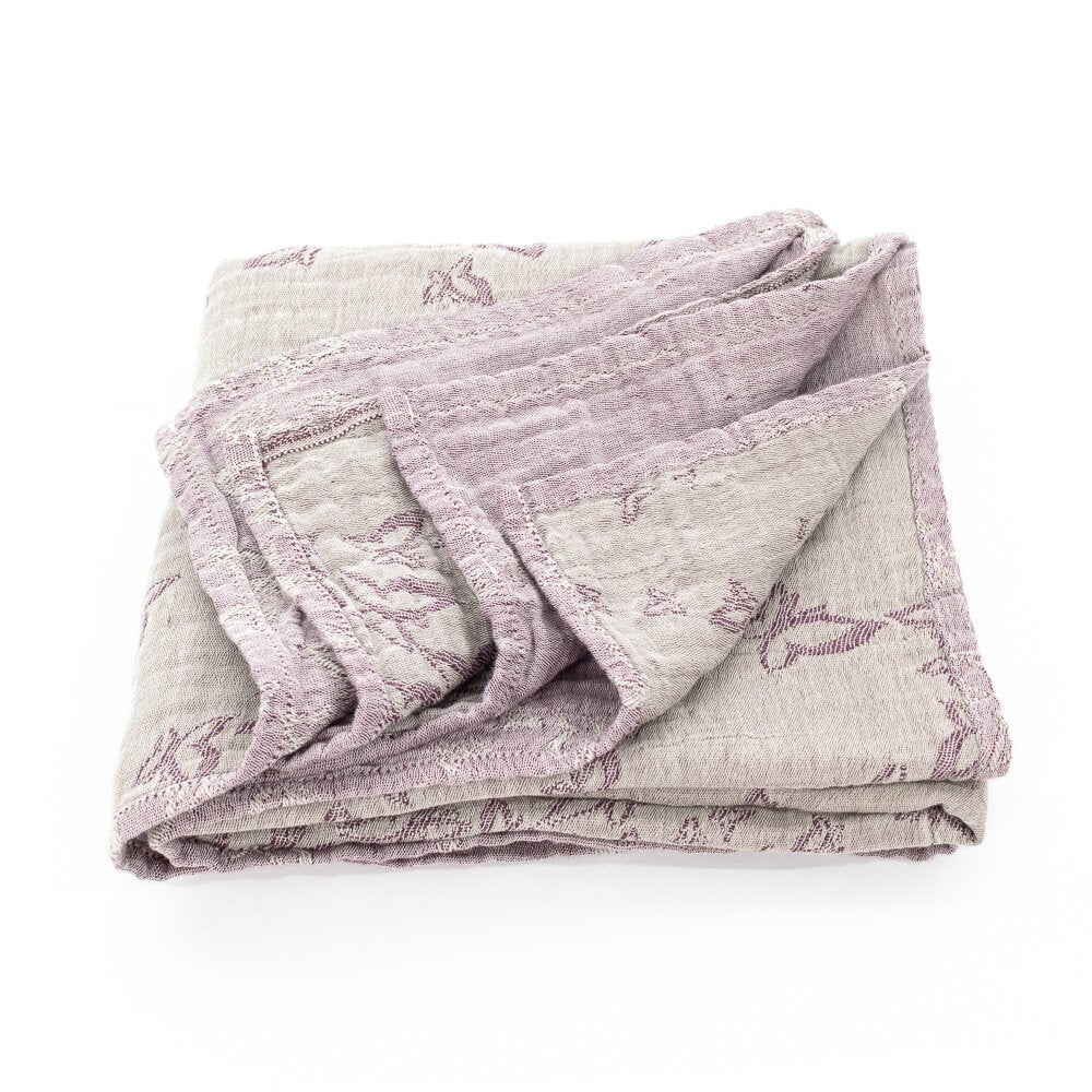 Baby Blanket All-in-One - Feel Free - lilac grey