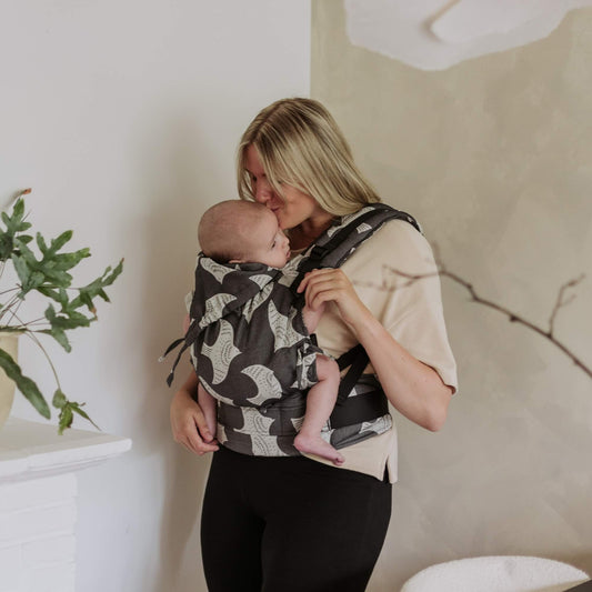 Fusion - Full-Buckle Baby Carrier - Birds - black ecru