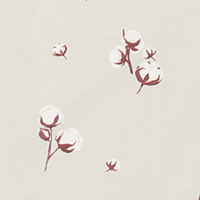 Cotton Flower - pale grey