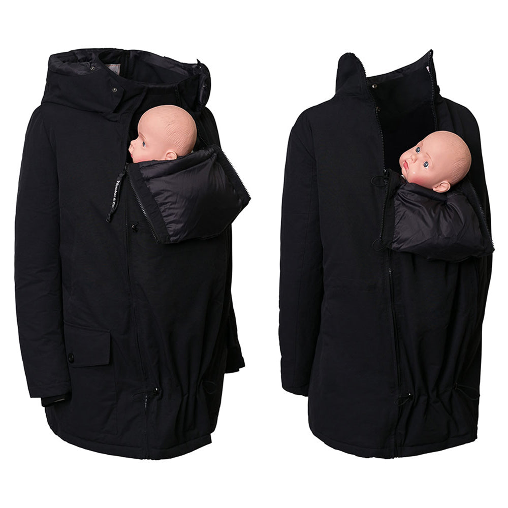 KOALA - Schwangerschafts- und Babytrage-Jacke - schwarz