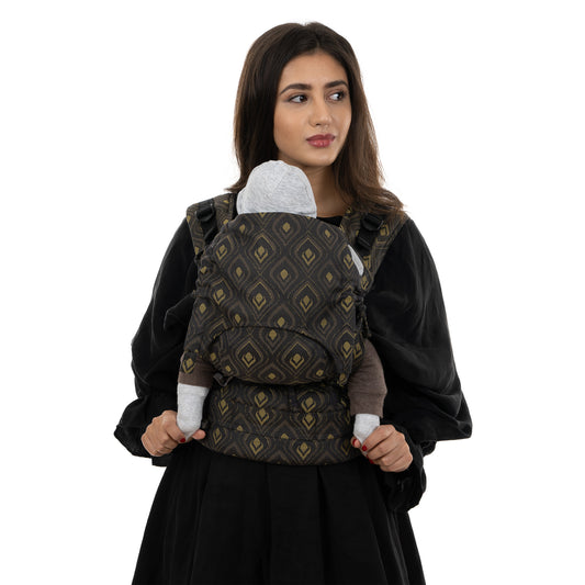 Fusion - Fullbuckle Baby Carrier - Peacock - midnight gold