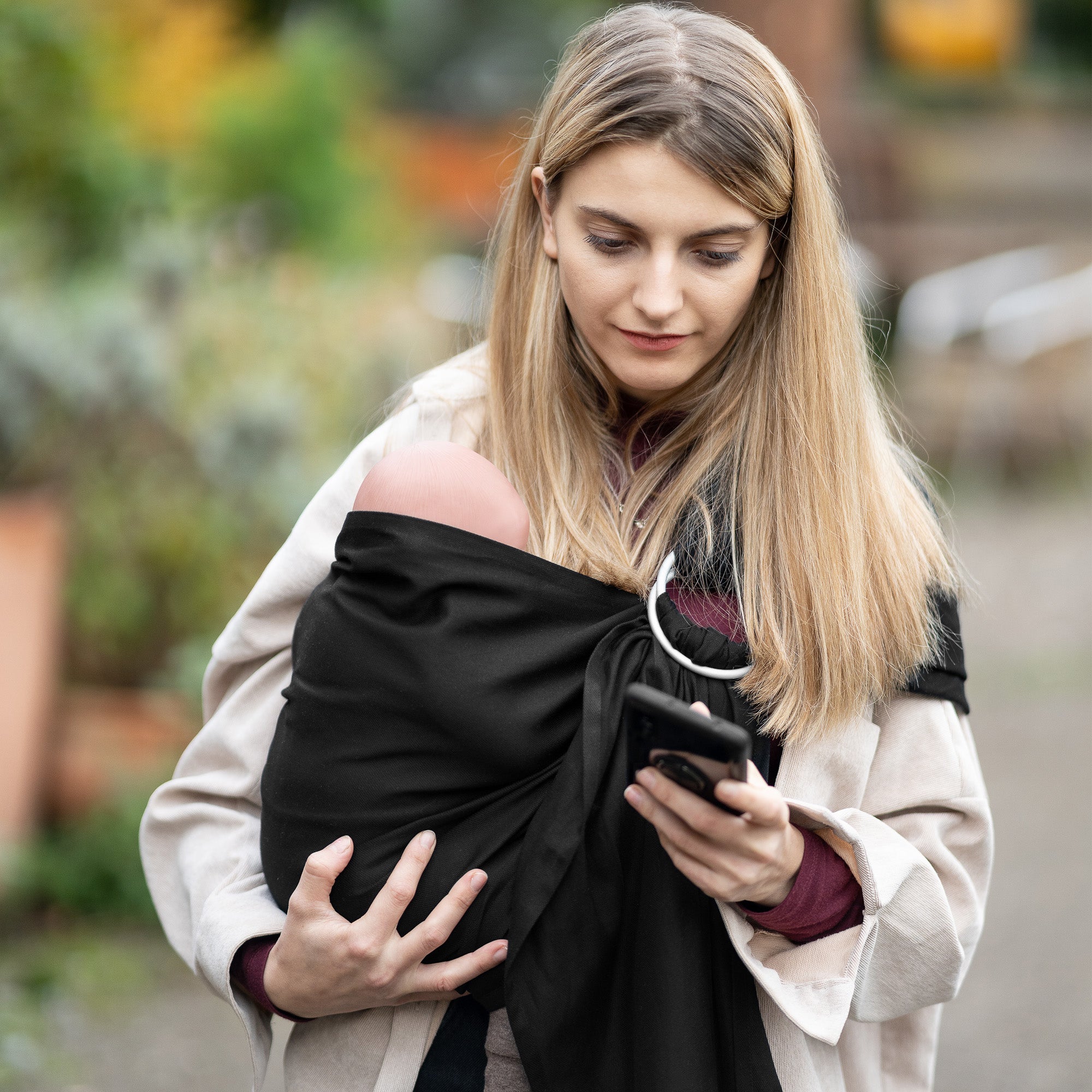 Black best sale ring sling