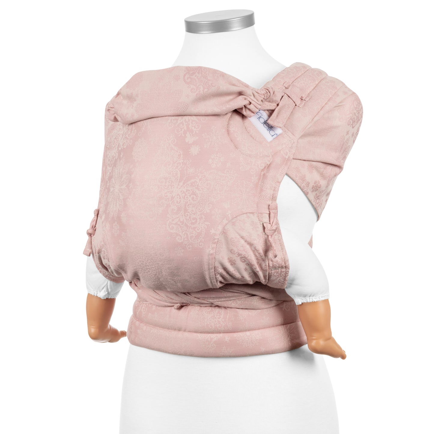Fly Tai - Mei Tai Baby Carrier - Iced Butterfly - pale pink