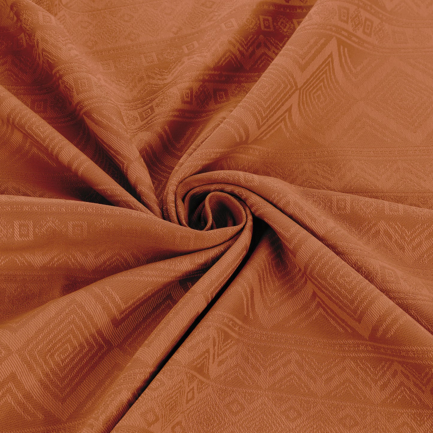 Baby Wrap - Cubic Lines - rustred
