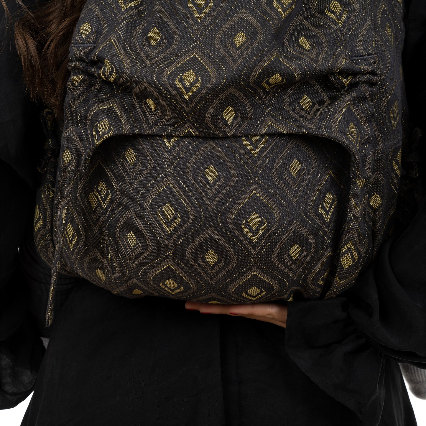 Onbuhimo - Back Carrier - Toddler - Peacock - midnight gold