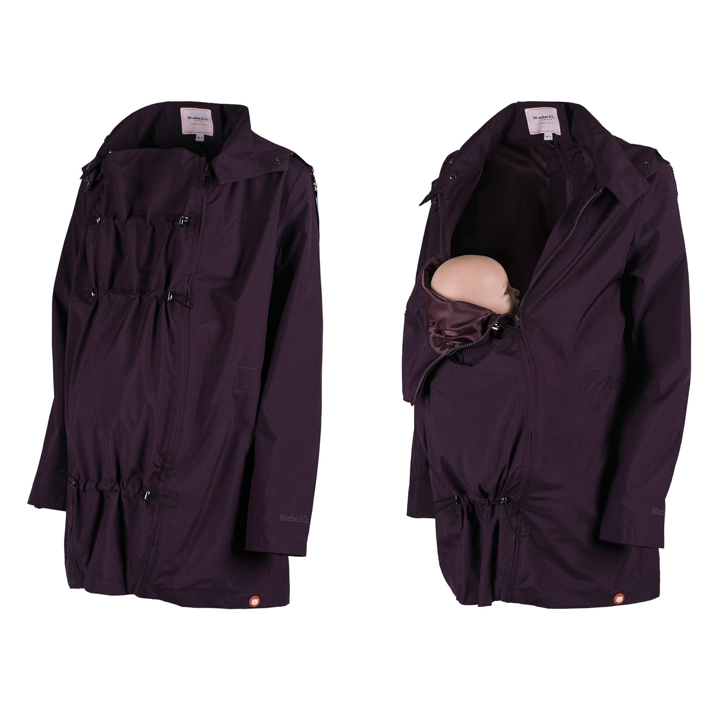 NUMBAT GO - veste de grossesse et de portage 2 en 1 - pourpre