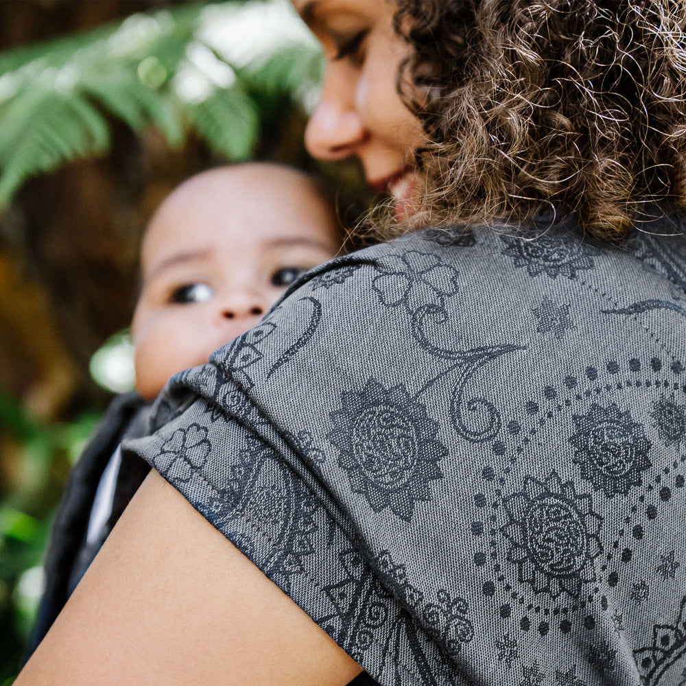 Fly Tai - Mei Tai Baby Carrier - Persian Paisley - anthracite