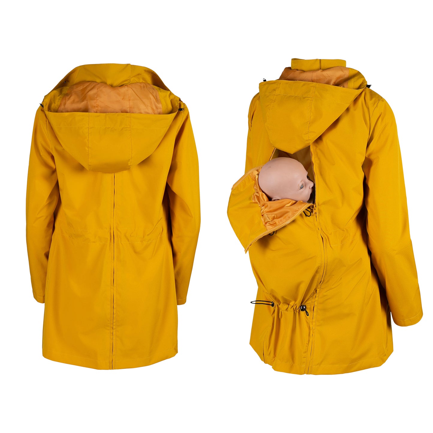 NUMBAT GO - veste de grossesse et de portage 2 en 1 - jaune moutarde