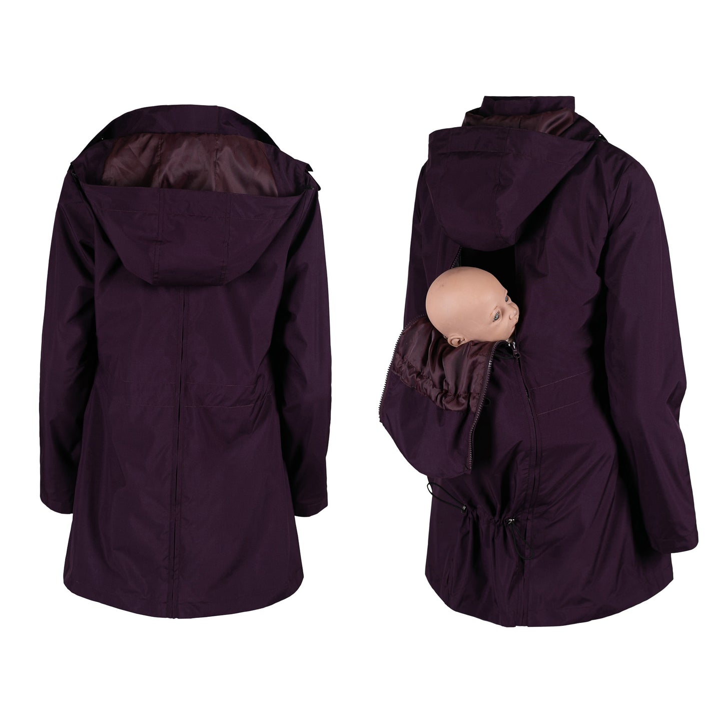 NUMBAT GO - pregnancy and baby wearing jacket - lila